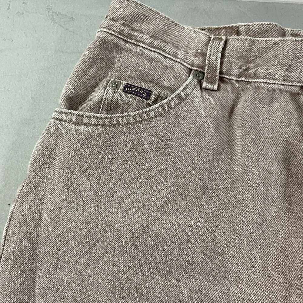 Riders Denim Jeans 34x34 New With Tags Relaxed Straight Leg Tan Beige Vintage 90